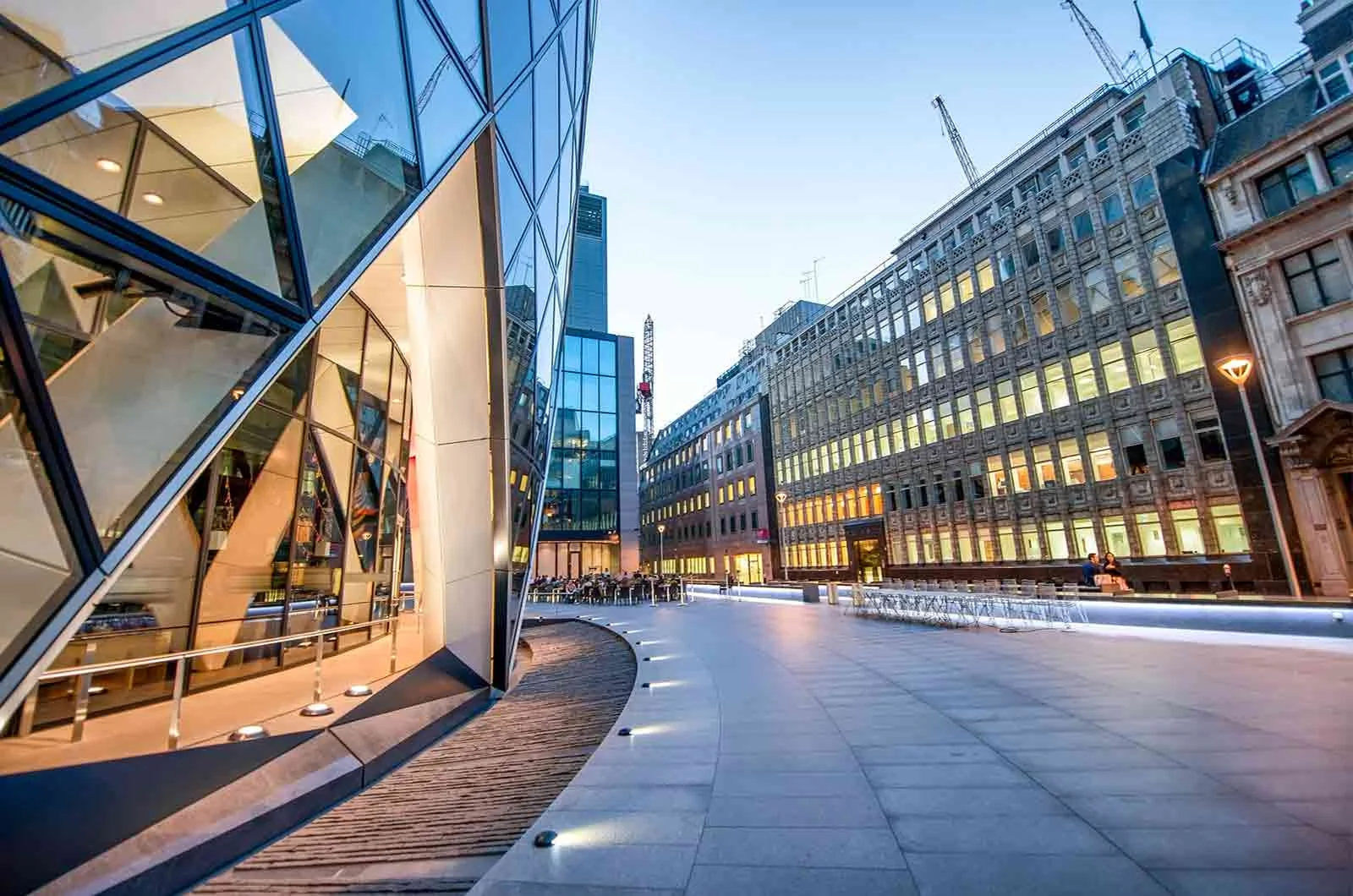 Business building in the city of London. 