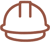 Icon for engineering helmet. 