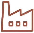 Icon for factory. 