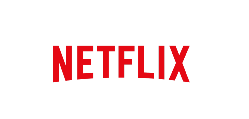 The red, block-lettered Netflix logo. Language translation services customer.