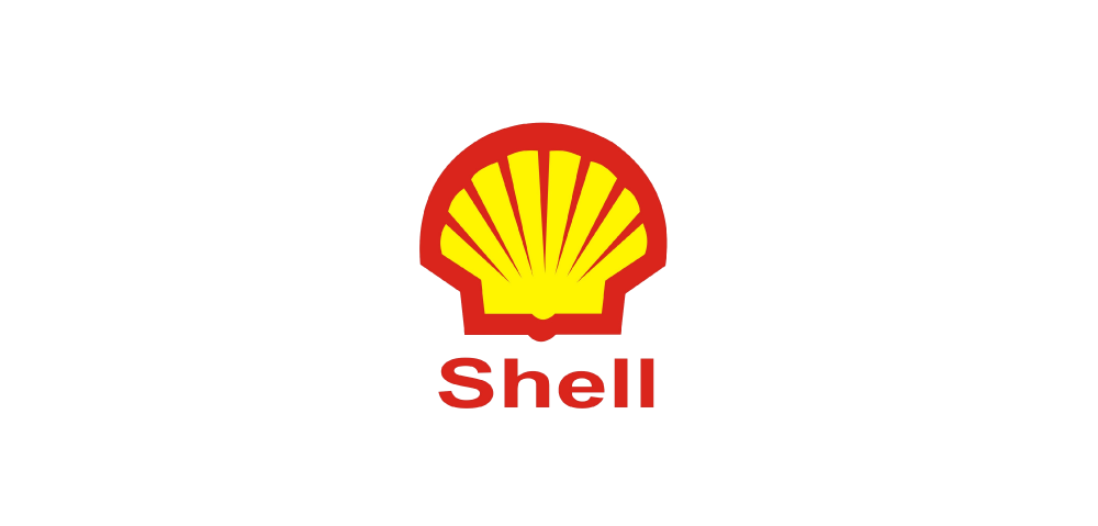 The yellow Shell logo with a red border and 
