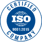 ISO 9001:2015 certificate icon. 