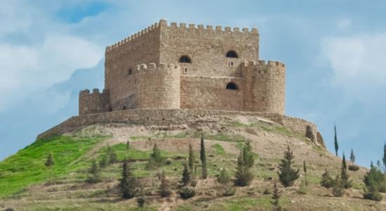 High hill castle in Erbil, Kurdistan, Iraq. 
