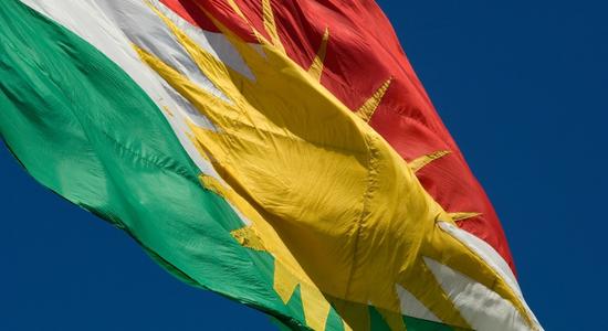 Flag of Kurdistan. 