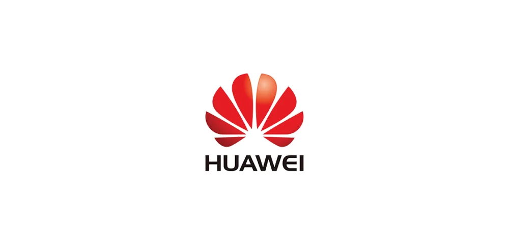 The red floral motif of the Huawei logo, with 