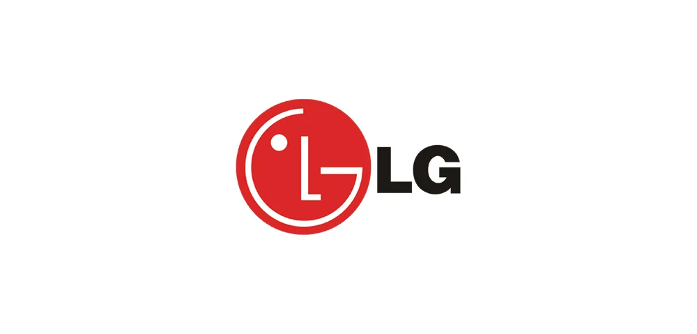 The red, circular LG logo, with 