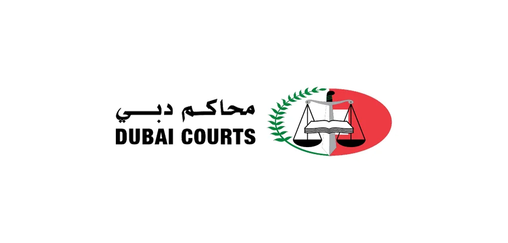 The scales of justice logo and symbol of Dubai Courts.