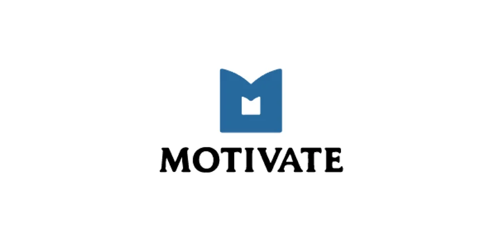 The blue Motivate logo with 